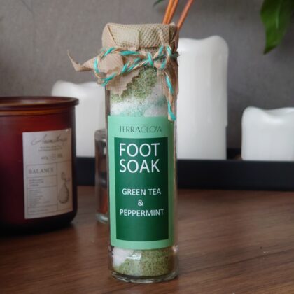 Terraglow Green Tea & Peppermint Foot Soak